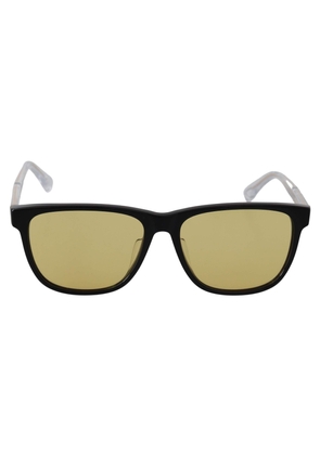 Diesel Black Frame DL0330-D 01E 57 Yellow Transparent Lenses Sunglasses