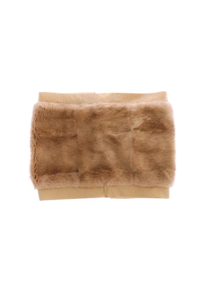Dolce & Gabbana Beige MINK Fur Scarf Foulard Neck Wrap