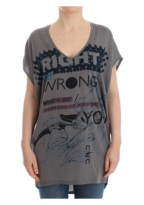 COSTUME NATIONAL C’N’C   V-Neck Long T-Shirt - M