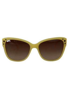 Dolce & Gabbana Yellow Acetate Frame Stars Embellisht DG4124 Sunglasses