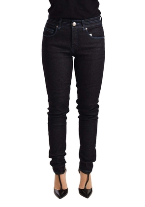 Acht Blue Cotton Low Waist Slim Fit Denim  Trouser Jeans - W26