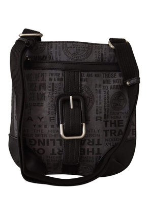 WAYFARER Gray Printed Logo Shoulder Crossbody Purse Bag