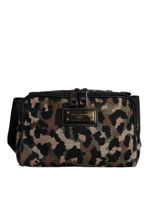Multicolor Leopard DG Logo Belt Waist Fanny Pack Bag