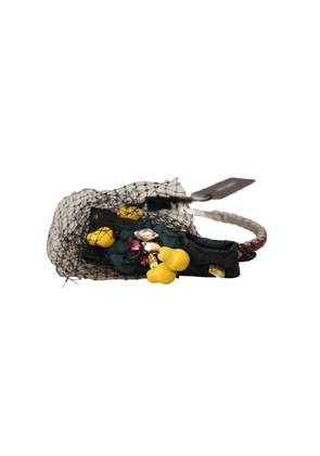 Dolce & Gabbana Purple Crystal Diadem Headband Lemons Sicily Tiara