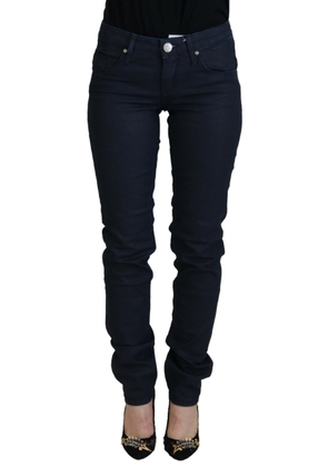 Blue Cotton Low Waist Slim Fit Women Casual Denim Jeans - W26
