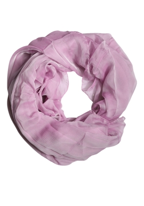 Pink Silk Rectangle Women Wrap Shawl Scarf