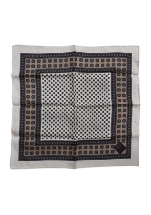 Multicolor Patterned Square Men Foulard Scarf