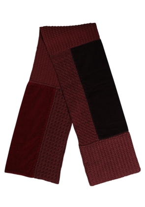 Maroon Black Neck Warmer Wrap Shawl Scarf