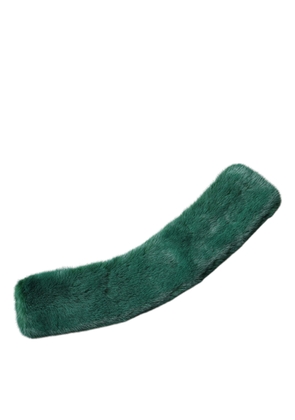 Green Mink Fur Collar Women Neck Wrap Scarf