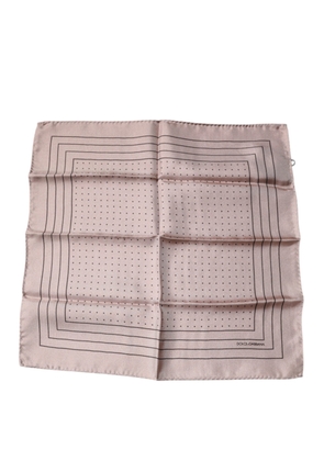 Pink Polka Dots Square Handkerchief Scarf