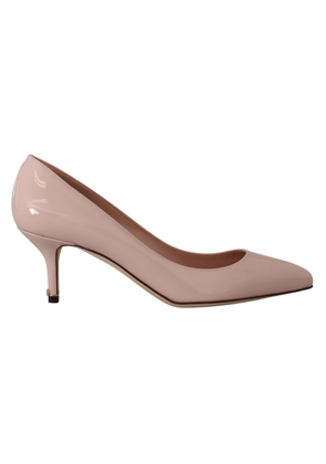 Elegant Patent Leather Heels in Pink - EU37/US6.5