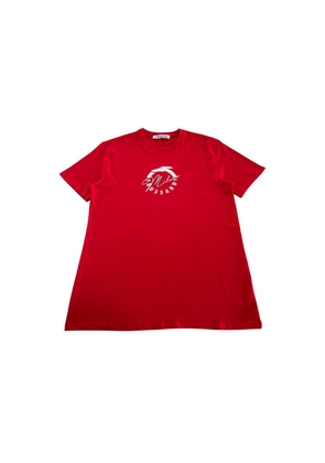 Red Cotton T-Shirt - S