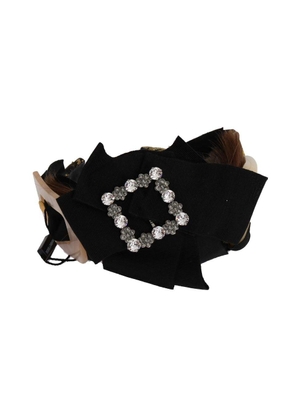 Dolce & Gabbana  Clear Crystal Brown Hair Headband