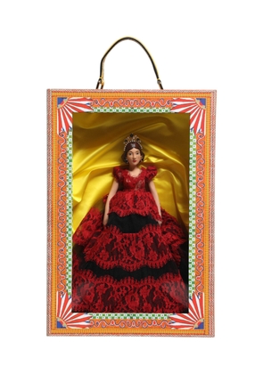 Red Dress Ceramic Porcelain Fashion Box Leather Sicily Dolls