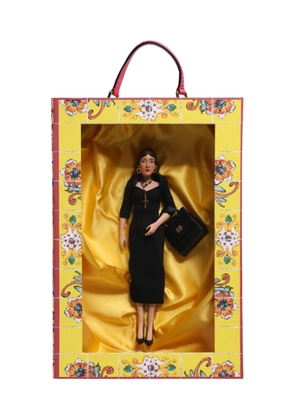 Black Dress Ceramic Porcelain Fashion Leather Sicily Dolls