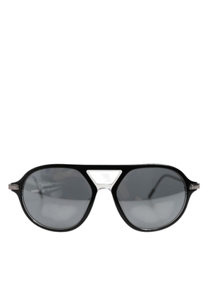 Dolce & Gabbana DG4343F Black Acetate Frame Pilot Shades Sunglasses