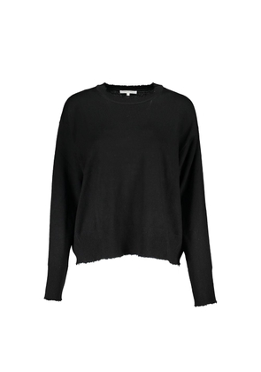 Black Fabric Sweater - XS