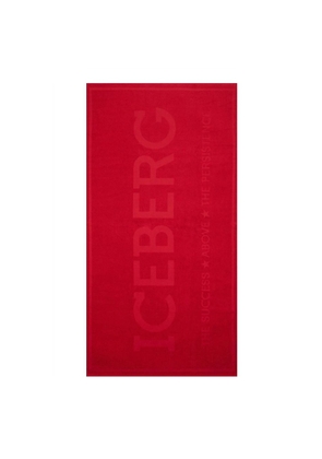 Iceberg Red Cotton Swimwear - One Size