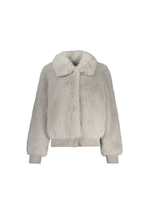 Gray Polyester Jackets & Coat - L