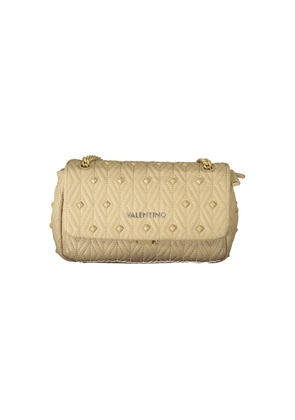 Beige Polyester Handbag