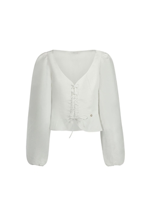 Guess Jeans White Linen Shirt - XS