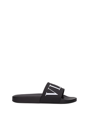 Valentino Garavani Black Cotton Slippers Sandals - EU40/US7