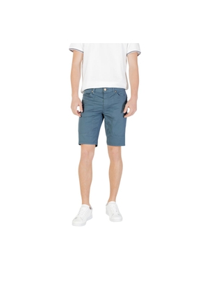 Jeckerson Blue Cotton Bermuda - W36