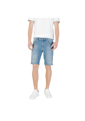 Jeckerson Light Blue Cotton Bermuda - W29