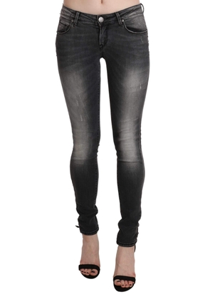Acht  Gray Washed Skinny Trouser Cotton Jeans - W27