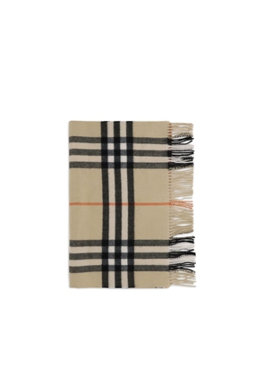 Burberry Wide Check Cashmere Scarf