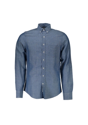 Gant Blue Cotton Shirt - S