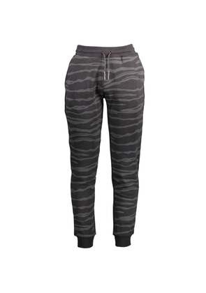 Cavalli Class Black Cotton Pant - L