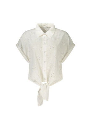 Guess Jeans White Lyocell Shirt - XL