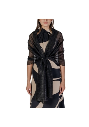 Rinascimento Black Polyester Scarf