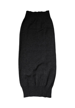 Black Cashmere Knitted Neck Warmer Foulard Scarf