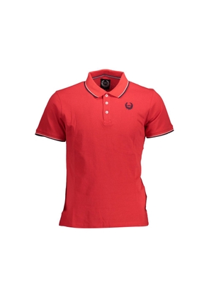 Gianmarco Venturi Red Cotton Polo Shirt - M