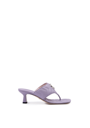 Mystic Purple Nappa Charlotte Leather Sandals - EU38/US8