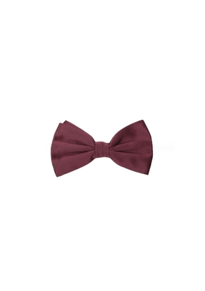Dolce & Gabbana Bordeaux Silk Bowtie