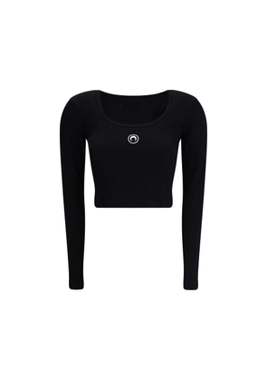 Marine Serre Black Cotton Top - M