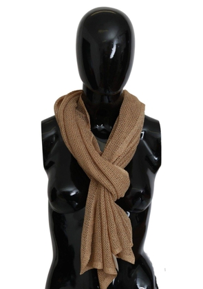 GF Ferre Brown Neck Wrap Winter Shawl Foulard Scarf