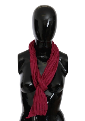 John Galliano Bordeaux Neck Wrap Shawl Foulard Scarf
