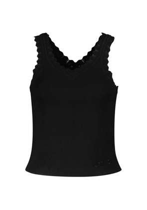Guess Jeans Black Viscose Tank Top - S