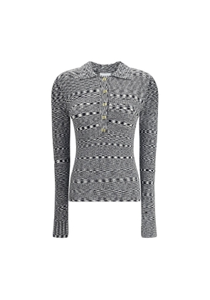 Ganni Space-dye Polo - S