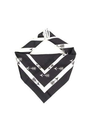 SELF PORTRAIT SCARF BLACK WHITE - U
