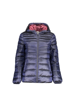Blue Nylon Jackets & Coat - 42