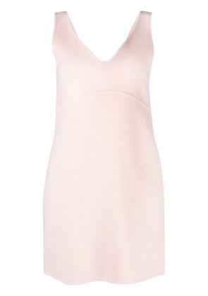 PAROSH sleeveless wool minidress - XS PINK