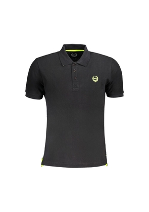 Gianmarco Venturi Black Cotton Polo Shirt - M