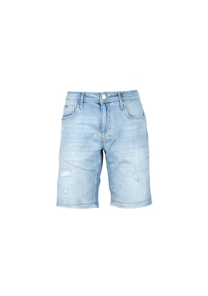 Antony Morato Blue Cotton Bermuda Shorts - W30