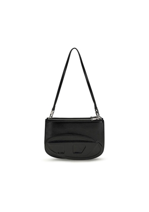 Diesel Black Calf Leather Bos Taurus Shoulder Bag