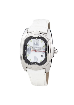 White Leather Watch